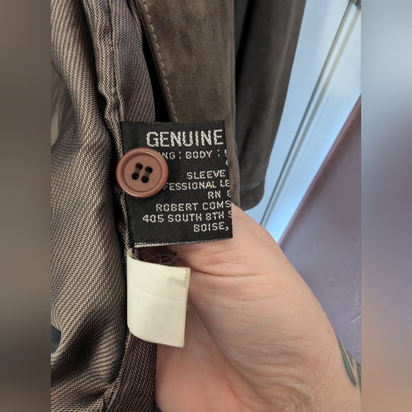 Robert Comstock Y2K Men's Endurance Suede/Leather Jacket Size 40 Tan/Brown - Picture 4 of 8